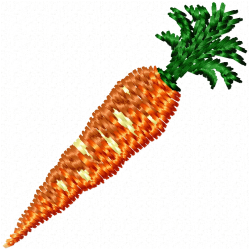 Carrot Embroidery Design 7 Carrot Embroidery Design 7
